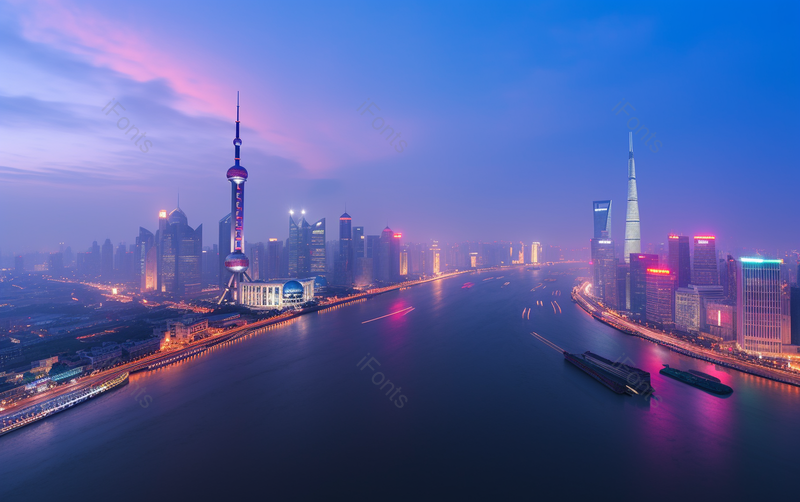 船只现代都市城市上海东方明珠高楼大厦灯光车流光轨夜景摄影,高清,摄影图,摄影图片,图片大全,摄影图免费下载